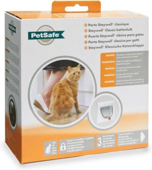 Gebr. De Boon PetSafe Staywell® 4 Sluitposities Klassiek Kattenluik Voor Katten -Dierenwinkel petsafe kattenluik four way 48428