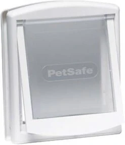 PetSafe Huisdierenluik In 2 Richtingen 740 Medium 26, 7 X 22, 8 Cm Wit 5020 -Dierenwinkel petsafe staywell original 2 way huisdierluik medium wit 45381