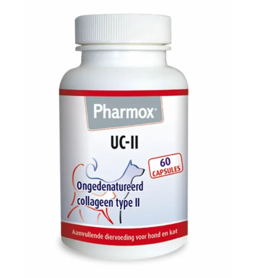 Pharmox UC-II Ongedenatureerd Collageen Type 2 - 60 Capsules -Dierenwinkel pharmox uc ii ongedenatureerd collageen type 2 60 capsules