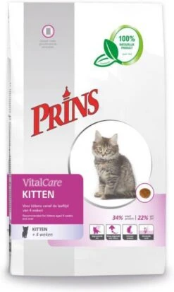 Prins VitalCare Kitten Kattenvoer 1, 5 Kg + Gratis Bewaarblik -Dierenwinkel prins vitalcare kitten kattenvoer 1 5 kg 32910