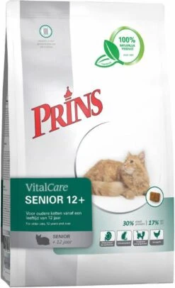 Prins VitalCare Senior 12+ Kattenvoer 5 Kg + Gratis Prins NatureCare Blik Kattenvoer -Dierenwinkel prins vitalcare senior 12 1 5 kg 43327