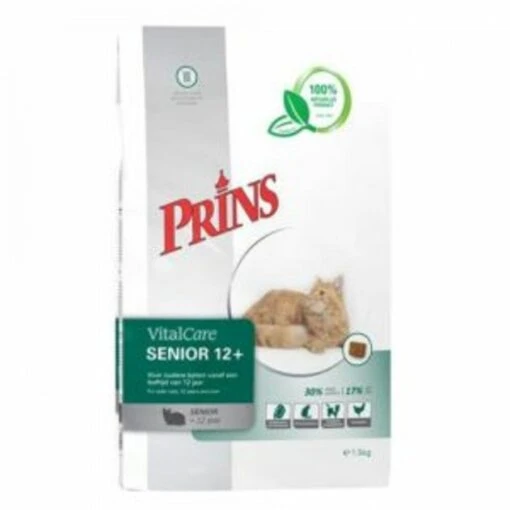 Prins VitalCare Senior 12+ Kattenvoer 5 Kg + Gratis Prins NatureCare Blik Kattenvoer -Dierenwinkel prins vitalcare senior 12 5 kg 54755