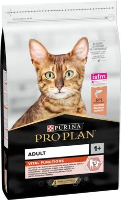 Pro Plan Original Adult Zalm Optisenses Kattenvoer 2 X 10 Kg + Gratis 4 X Felix Party Mix Snacks -Dierenwinkel pro plan 10kg original adult optisenses rijk aan zalm kattenvoer 119438