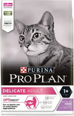 Pro Plan Delicate Adult 1+ Optidigest Kalkoen Kattenvoer 2 X 10 Kg + Gratis 4 X Felix Party Mix Snacks -Dierenwinkel purina pro plan cat delicate kalkoen 1 5 kg 40546