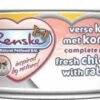 Renske Paté Kip & Konijn Nat Kattenvoer(70 Gram)2 Trays(48 X 70 Gr ) -Dierenwinkel renske kat adult verse kip met konijn 70 gr 1 tray24 blikken 9710