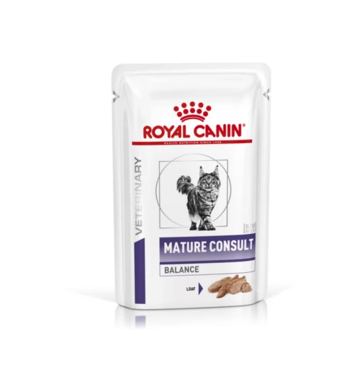 Royal Canin Mature Consult Balance Portie - 12 X 85 Gram -Dierenwinkel royal canin senior consult stage 1 portie 12 x 100 gram