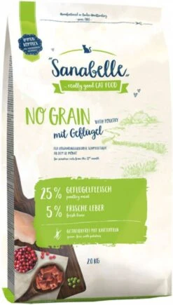 Sanabelle Gemengd Probeerpakket Graanvrij Droogvoer Gemengd Probeerpakket -Dierenwinkel sanabelle 2kg no grain kattenvoer 118242