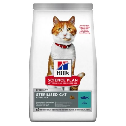 Hill's Science Plan Young Adult Sterilised Cat Kattenvoer Met Tonijn 10kg -Dierenwinkel science plan adulte chat sterilis C3 A9 croquettes thon 1 FR 2