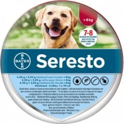 Seresto 5% Korting! Op Vlooienhalsband Voor Honden Voor Honden > 8 Kg(Halsband 70 Cm ) -Dierenwinkel seresto 8 kghalsband 70 cm 2 x vlooienhalsband honden 114097