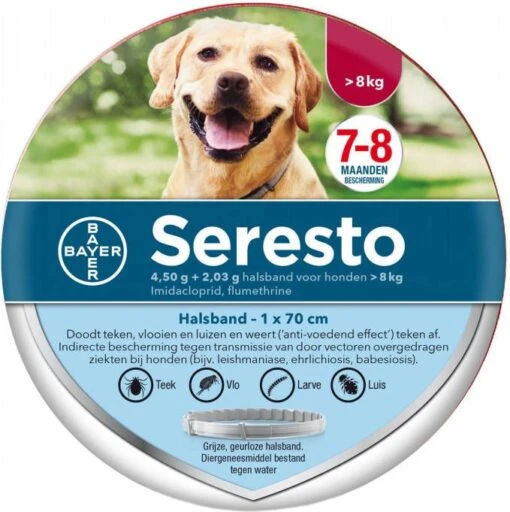 Seresto 5% Korting! Op Vlooienhalsband Voor Honden Voor Honden > 8 Kg(Halsband 70 Cm ) -Dierenwinkel seresto hond 8kg 70 cm 42322