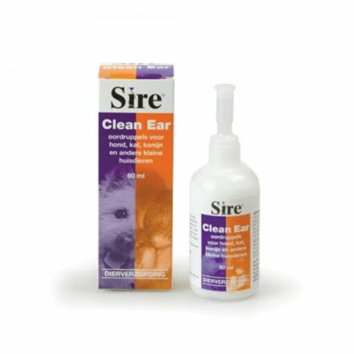 Emax Clean Ear Oorverzorgingmiddel 60 Ml -Dierenwinkel sire clean ear 60 ml 50019