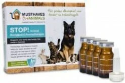 STOP! Animal Bodyguard Aromatherapie Anti Vlooien En Teken Druppels Hond En Kat 4 X 8 Ml -Dierenwinkel stop animal bodyguard aromatherapie 4 x 8 ml per verpakking 15167