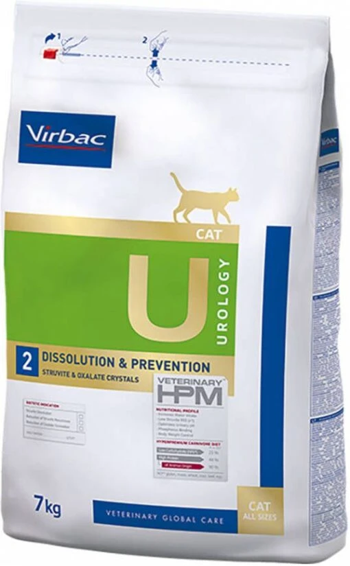 Virbac 2x7kg Veterinary HPM Cat Urology Dissolution & Prevention Kattenvoer -Dierenwinkel virbac 7kg veterinary hpm cat urology dissolution en prevention kattenvoer 116777